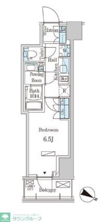 パークアクシス赤坂山王の物件間取画像